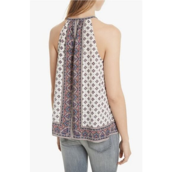 💕JOIE💕 Bradie 100% Silk Cami Top ~  Porcelain Border Print Medium NWT - Picture 8 of 16